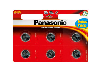 Panasonic CR2032 6 stykkja pakkning