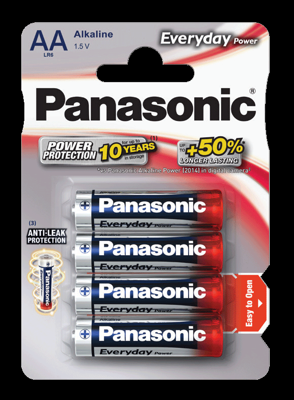 Panasonic Everyday Power Alkaline rafhlöður