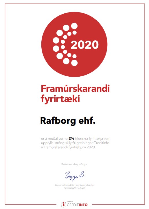 2020 Framúrskarandi fyrirtæki