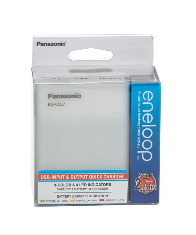 Panasonic-eneloop BQ-CC87USB Hleðslutæki