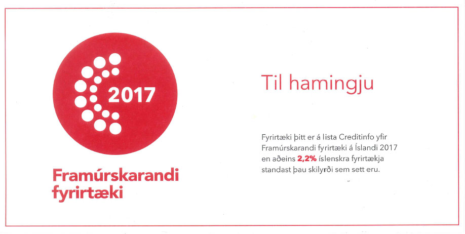 Framúrskarandi fyrirtæki 2017