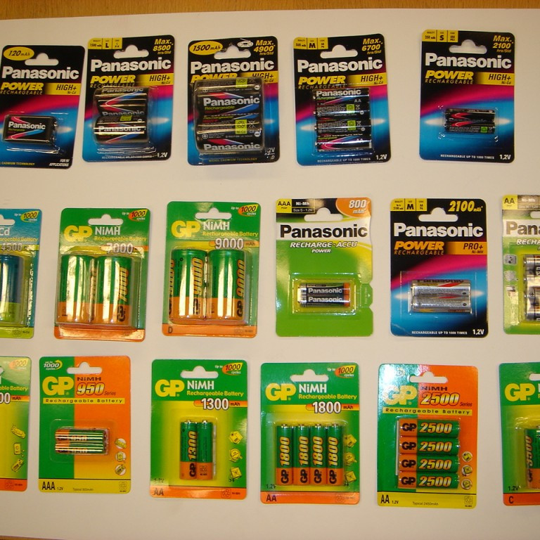 Panasonic og GP hleðslurafhlöður