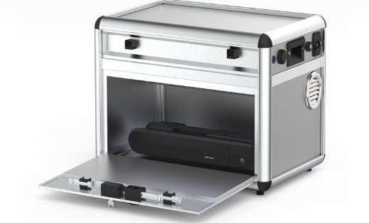 Eldtefjandi kassi fyrir hleðslutæki og rafhlöður