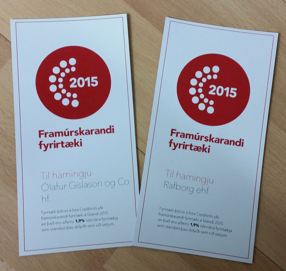 Framúrskarandi fyrirtæki 2015