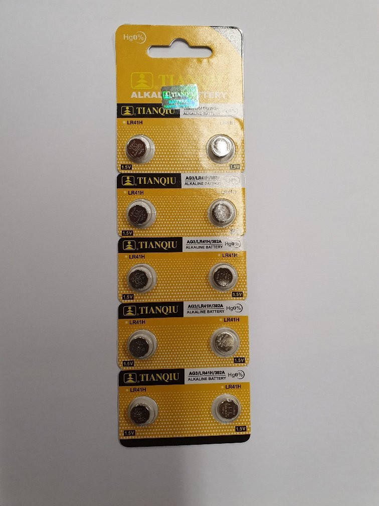 LR41 og Lr43 Tianqiu alkaline hnapparafhlöður