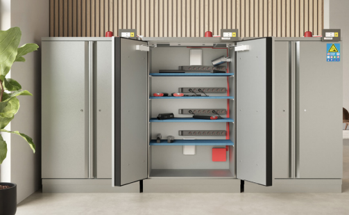 Öruggar lausnir fyrir geymslu og hleðslu lithium-rafhlaðna