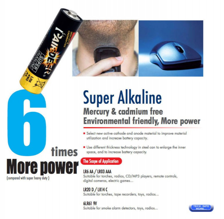 Pairdeer Alkaline rafhlöður