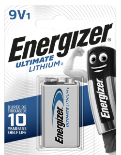 9V Energizer Ultimate Lithium