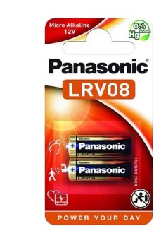 PANASONIC LRV08/23A Alkaline 2 stk.á spjaldi